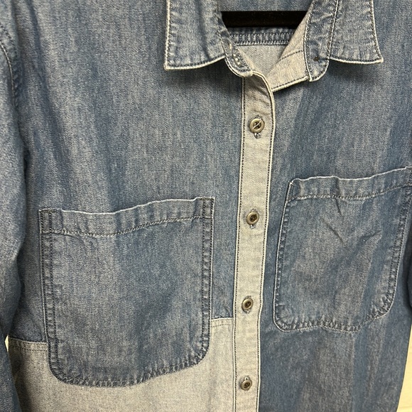 Longline denim button down - Picture 6 of 6